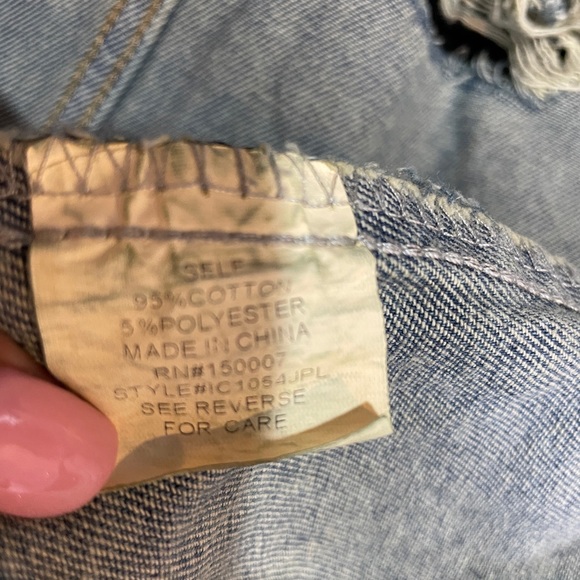 Women Plus Size Long Denim Distressed Jacket! - Picture 10 of 11